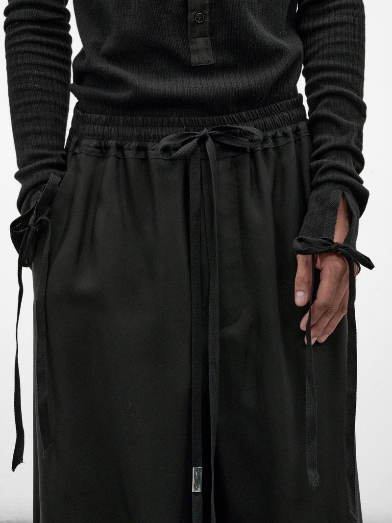 Eron Wide Lounge Pants (B0014657-FA558-BLACK)