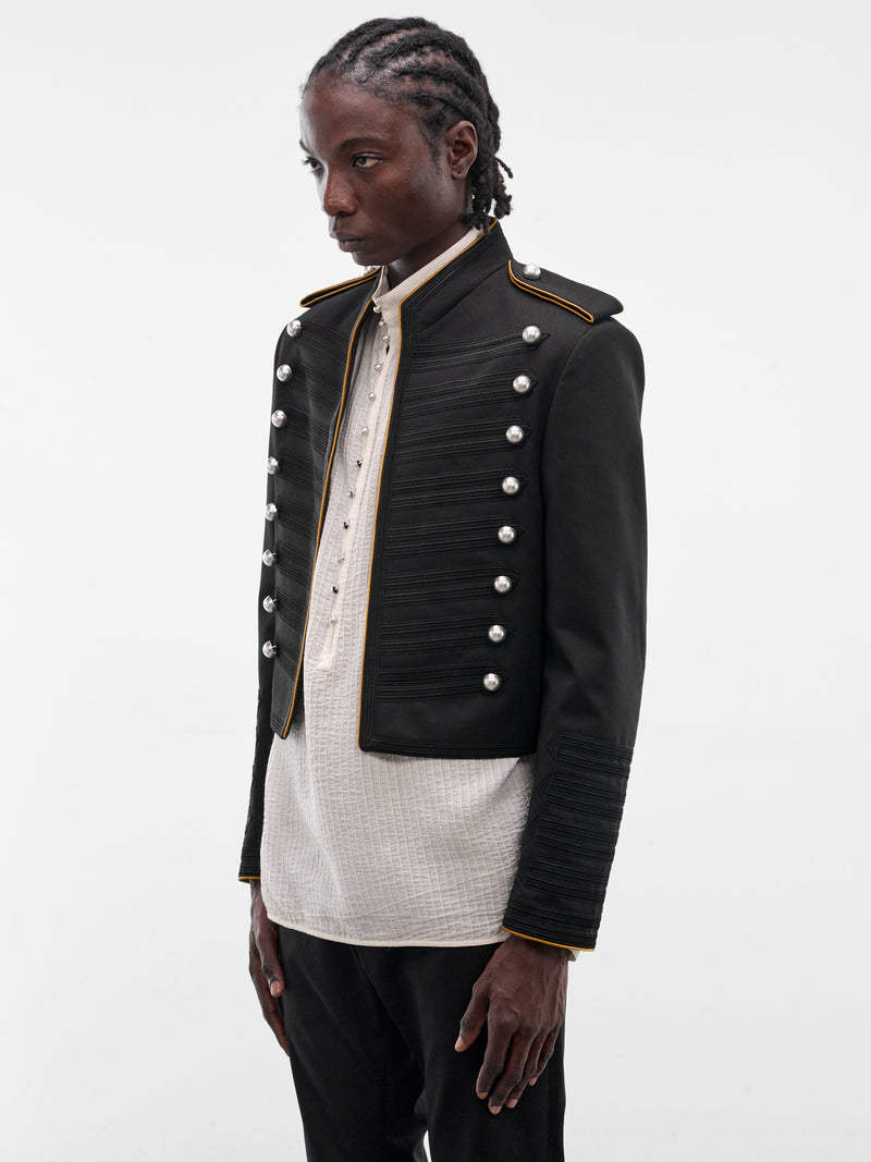 Exclusive Set Embroidered Marsina Jacket (B0014713-FA709-BLACK)