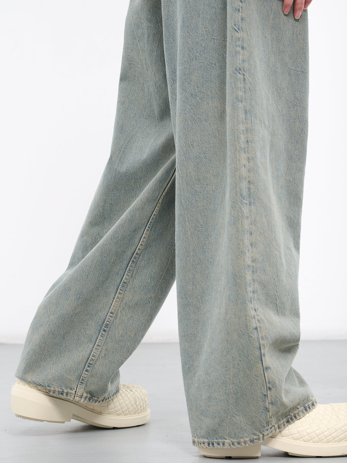 Super Baggy Jeans (B00336-BLUE-BEIGE)