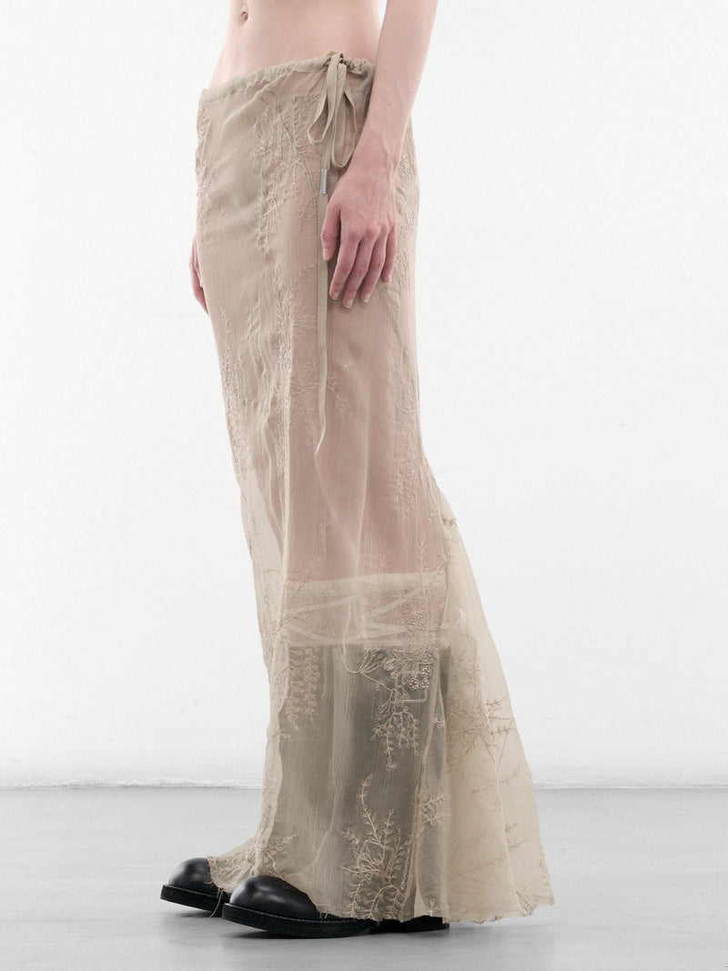 Beige Sheila Long Bias Skirt (B0012791-FA735-MASTIC)