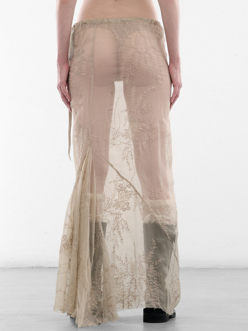 Beige Sheila Long Bias Skirt (B0012791-FA735-MASTIC)