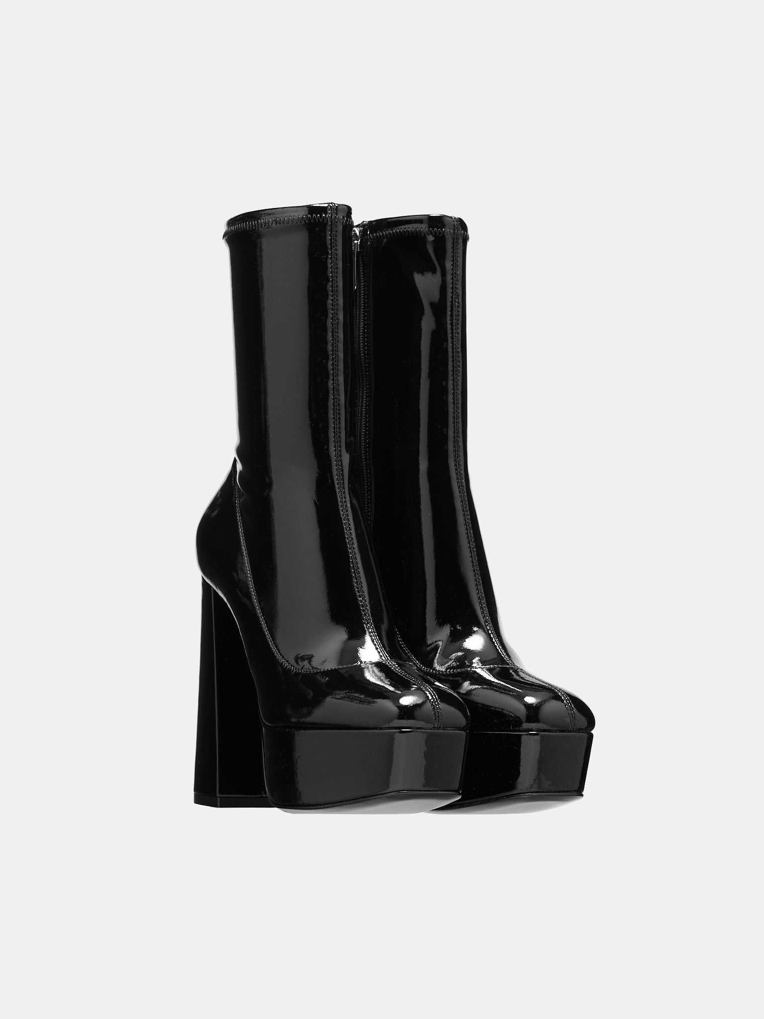 Patent Leather Platform Boots (B05060-MTEE19-1000-111-BLACK)