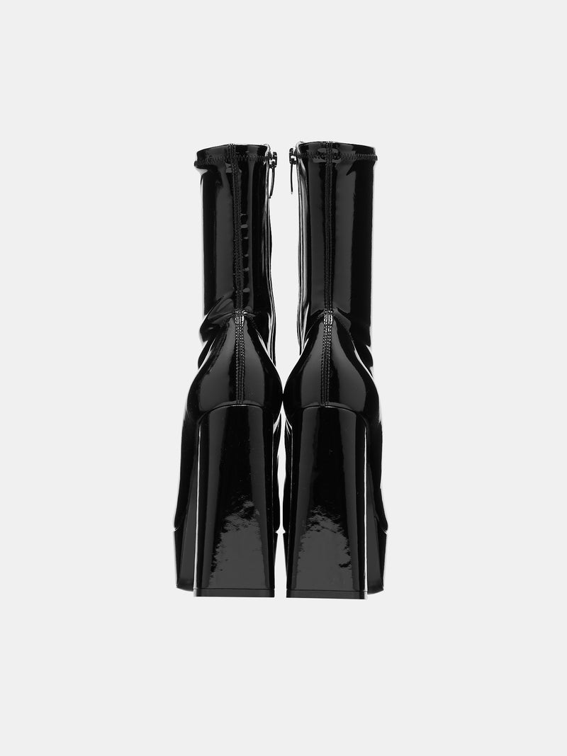 Patent Leather Platform Boots (B05060-MTEE19-1000-111-BLACK)