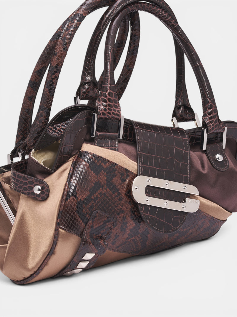 AUGUST BARRON Leather Double Bag | H.Lorenzo - detail