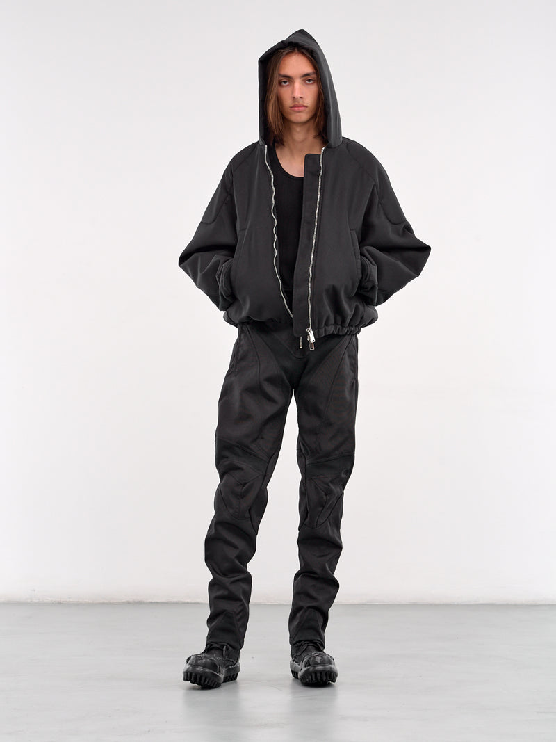 Moto Zip-Up Hoodie (B1MS257166-001-BLACK)