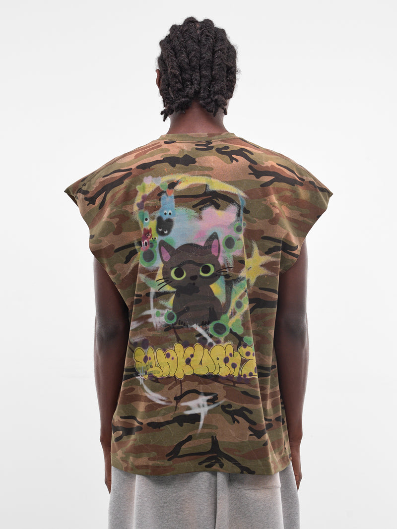 Camo Graffiti Tank Top (B26SSUTA0102-CAMO)
