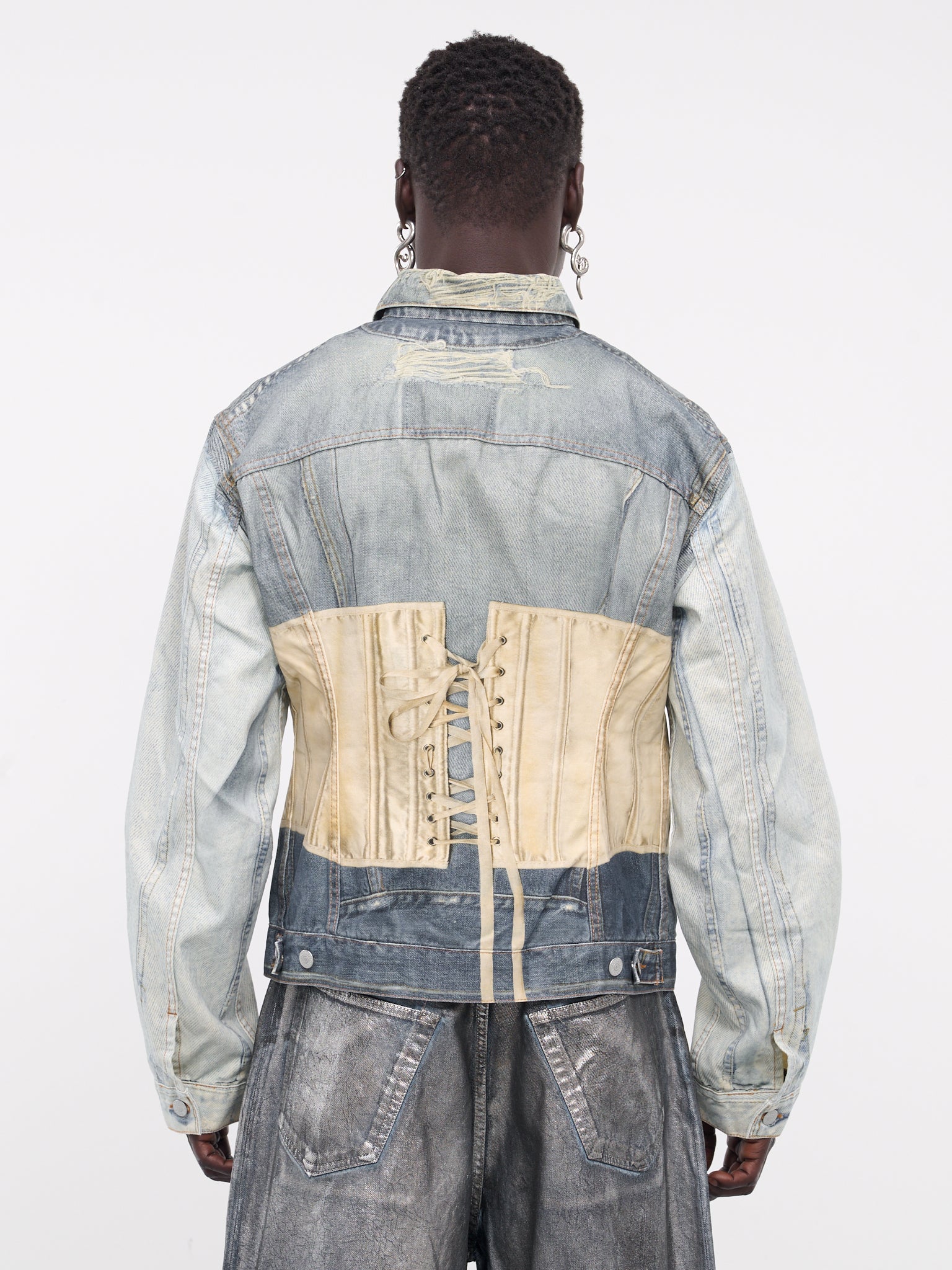 Printed Jacket (B90747-MID-BLUE)