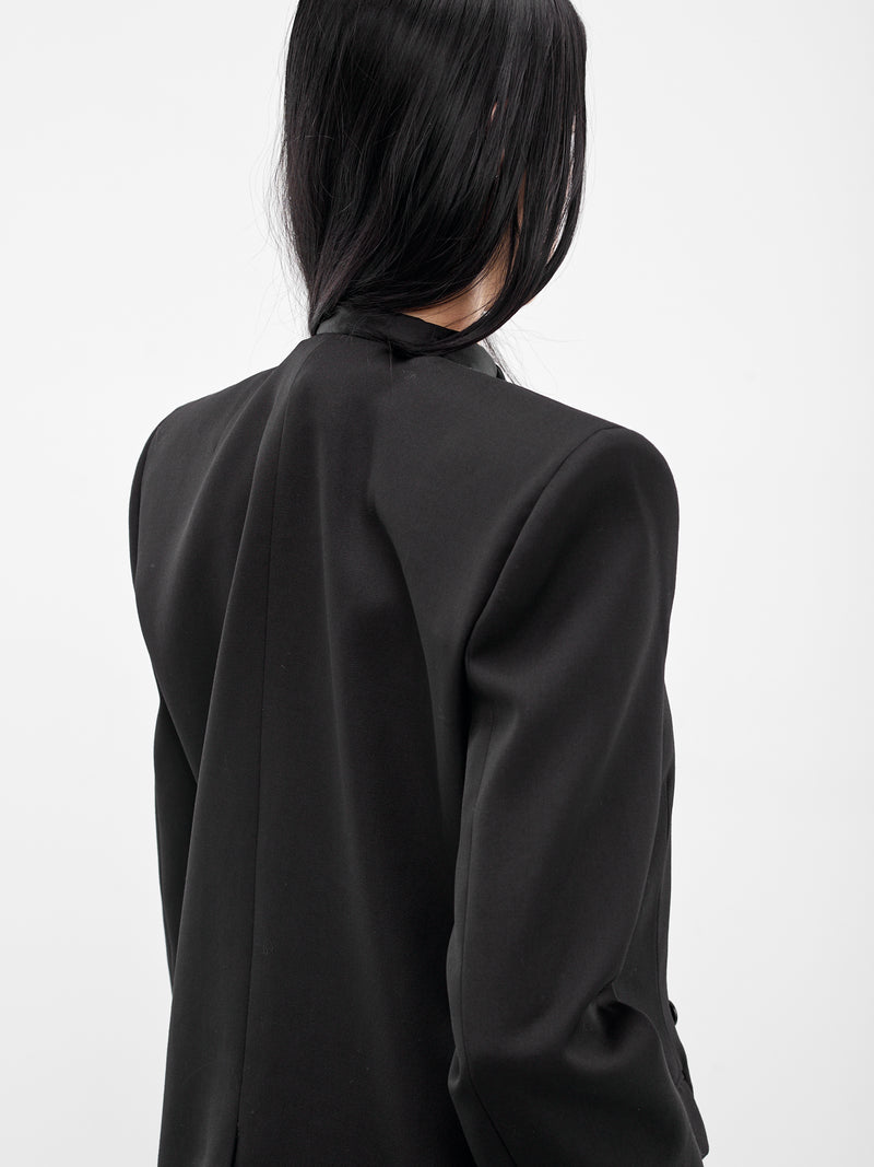 Black Braveheart Tailored Wool Blazer (BA4FJ01-BLACK)