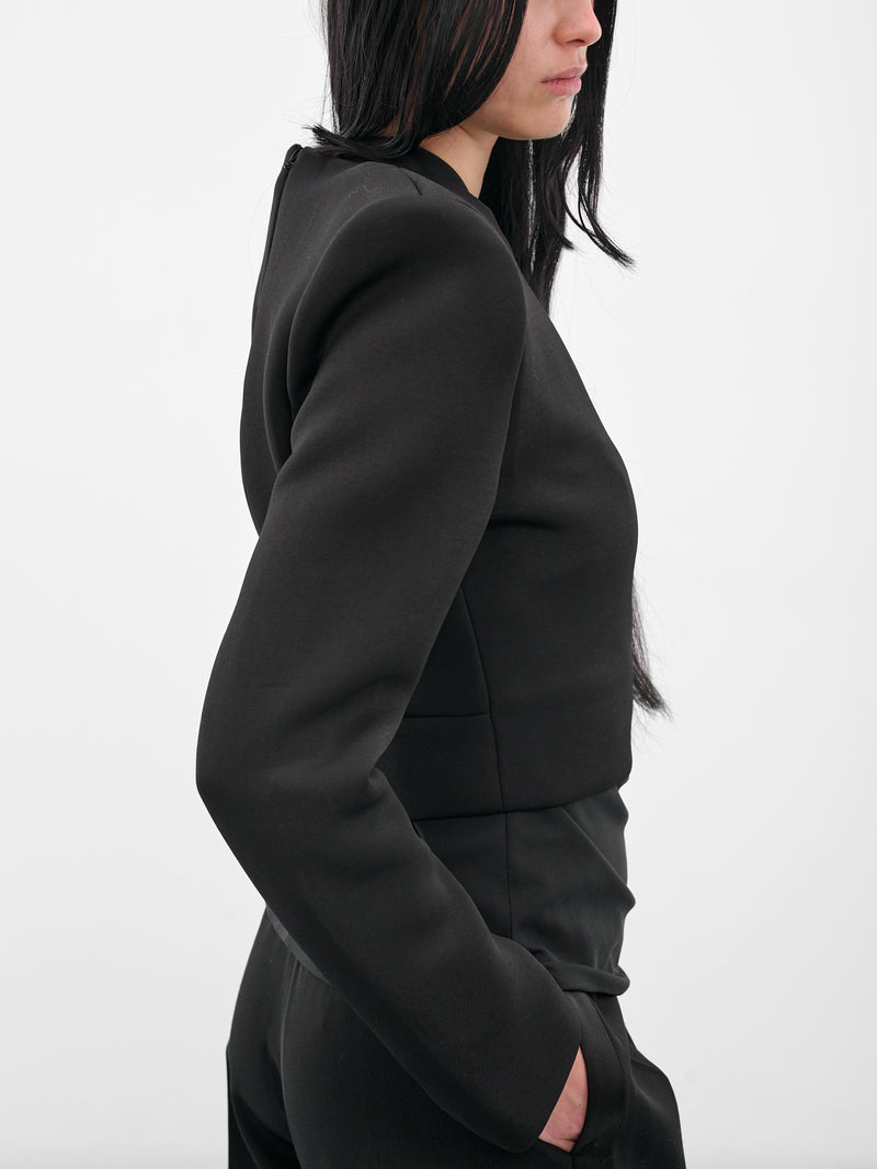 Black Cropped Executive Top (BA4FT07-BLACK)