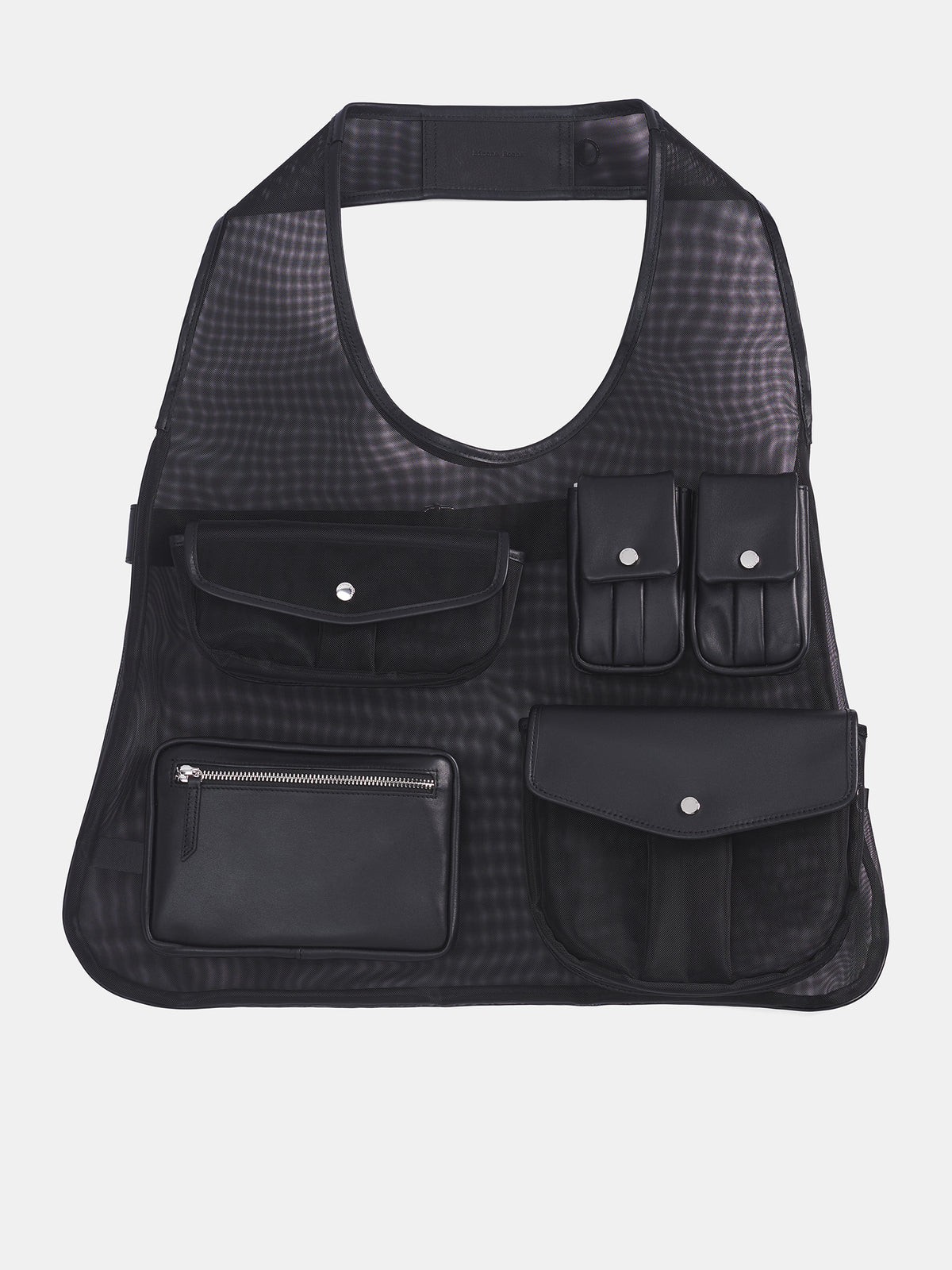 Black Utility Pocket Vest Bag (BAG201-M-0805-BLACK)