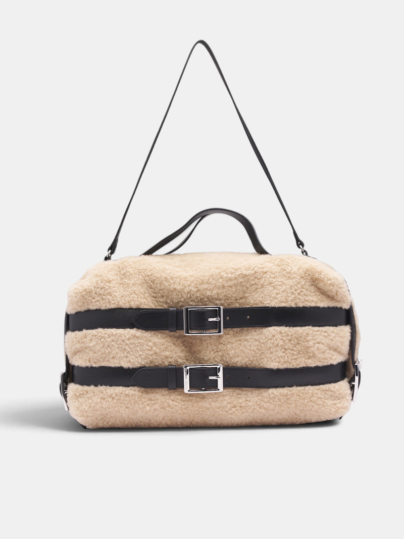 Blonde Faux Fur Bag (BAG203-0834-BLONDE)