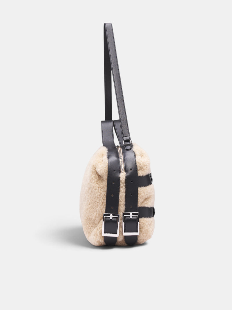 Blonde Faux Fur Bag (BAG203-0834-BLONDE)