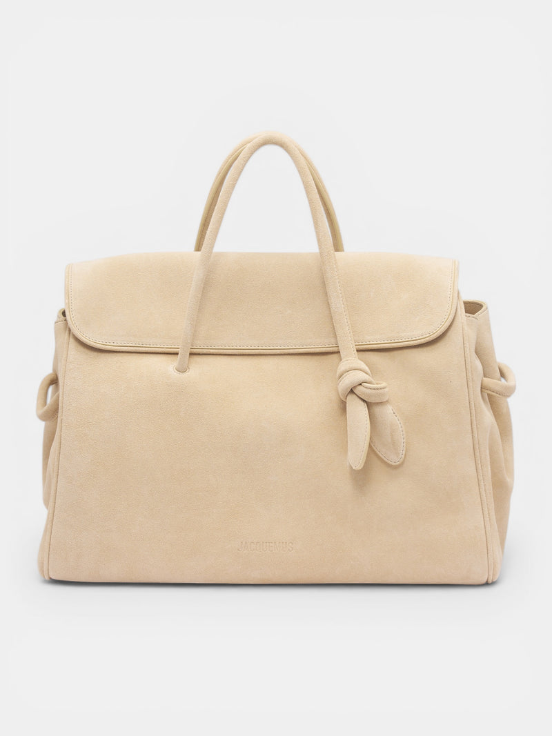 Beige Suede Turismo Shopper Bag (BAU00434AC09A04-BEIGE)
