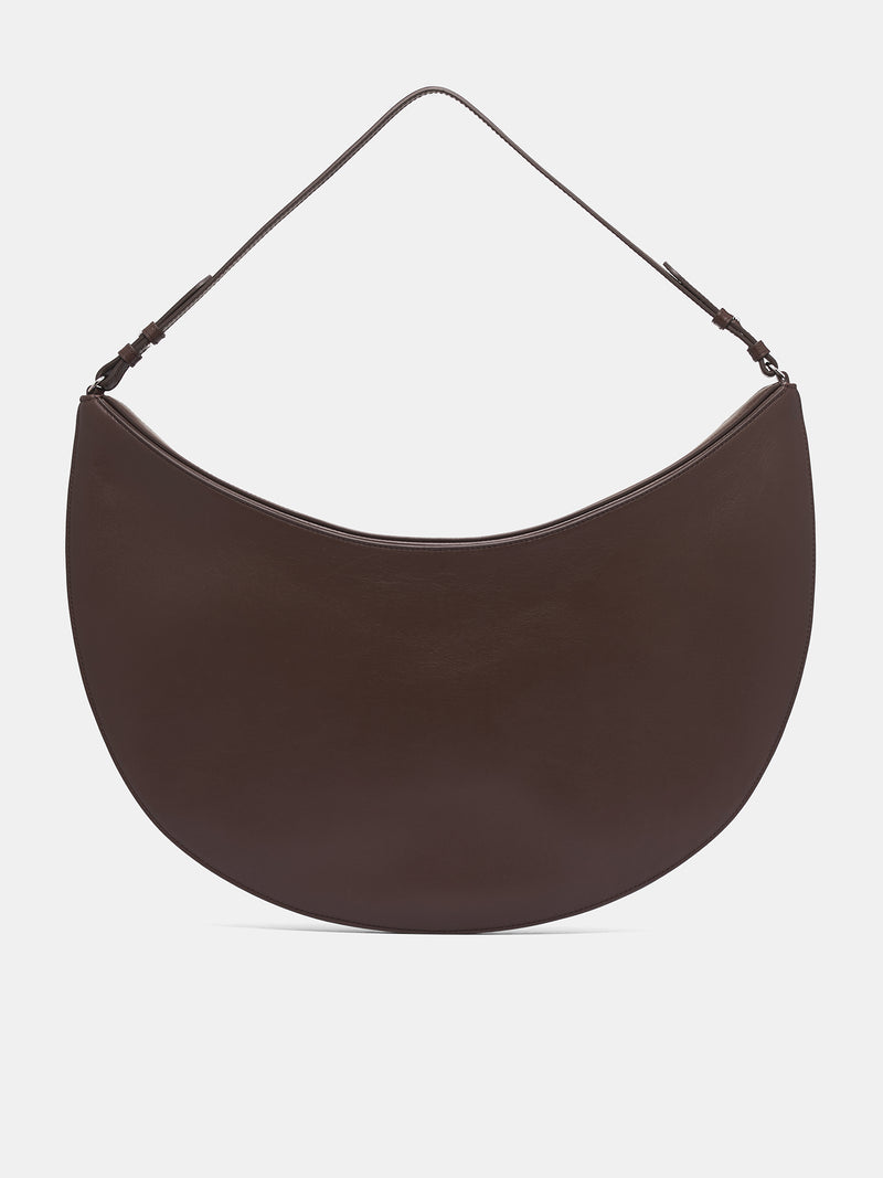Brown Leather Ovalo Bag (BAW00437AC18A08-BROWN)