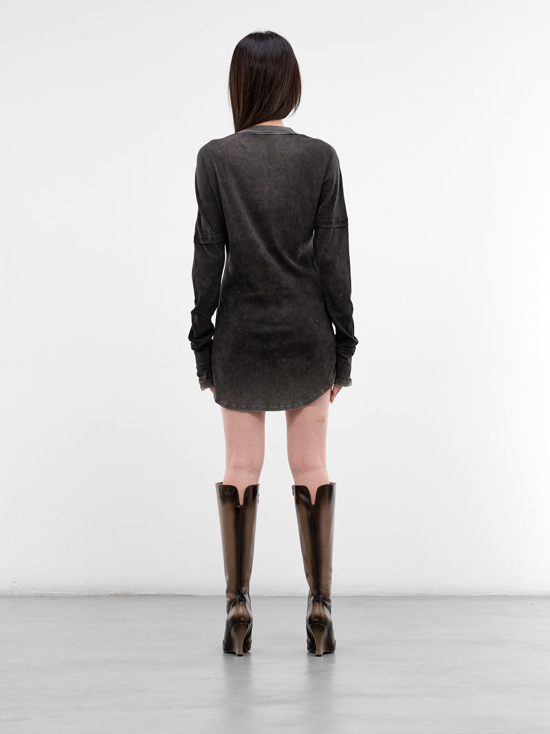 Black Bellona Washed Deconstructed Top (BELTU0WBL-WASHED-BLACK)