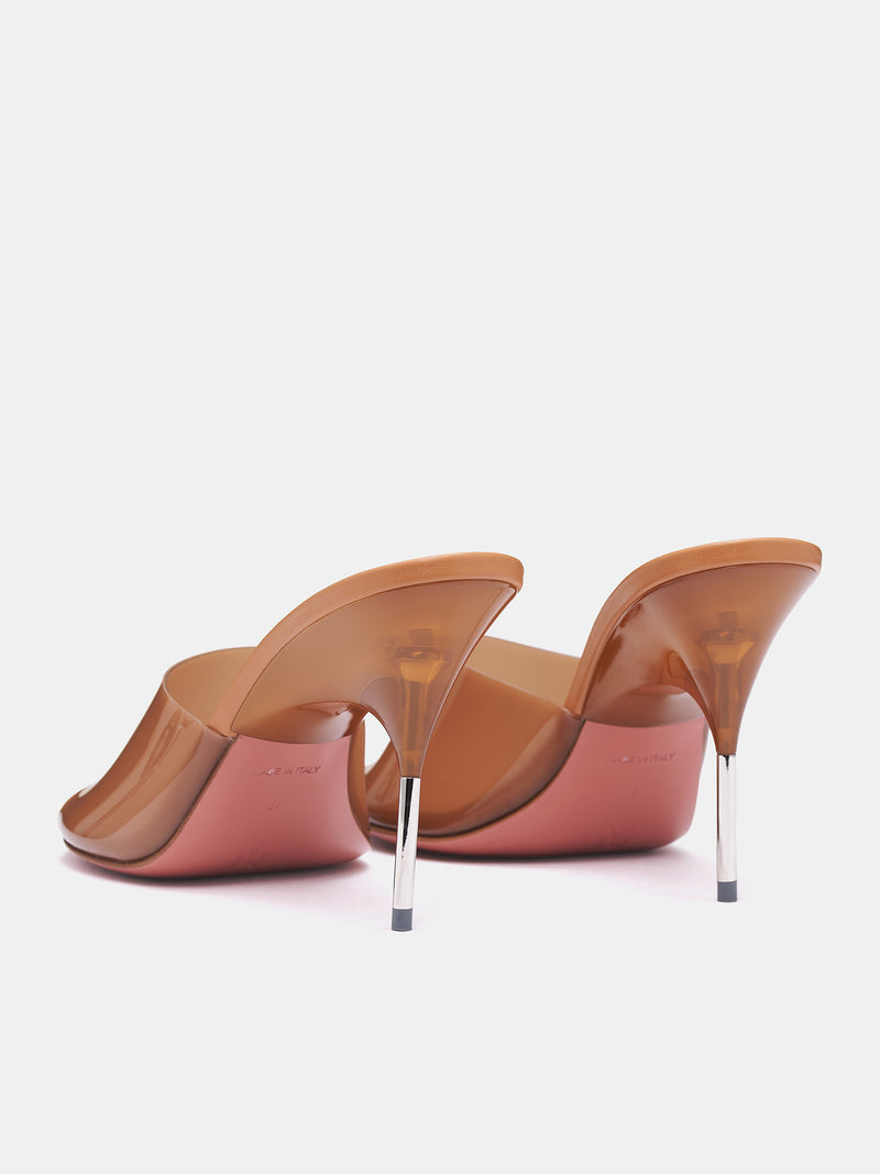 Bianca Glass Slipper (BIANCA-LATTE-SILVER)