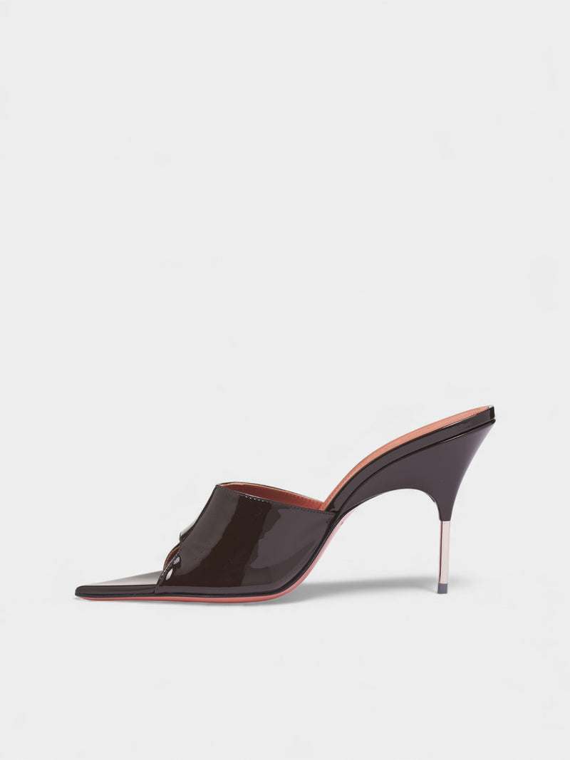 Coffee Patent Bianca 95 Slippers (BIANCA-SLIPPER-95-COFFEE-PATEN)