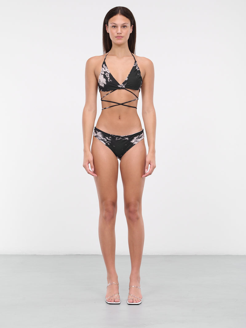 Sprayed Bikini (BK10-2-SPRAYED-LACE-BLACK)