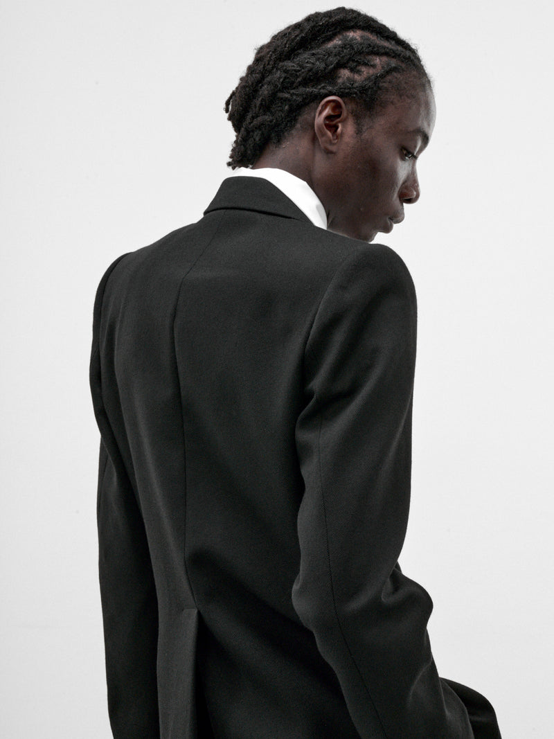 Black Wool Illusion Blazer (BL-001-A-BLACK)