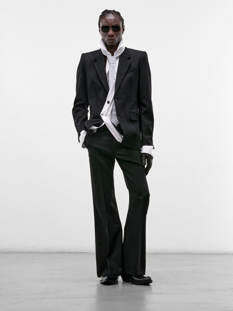 Black Wool Illusion Blazer (BL-001-A-BLACK)