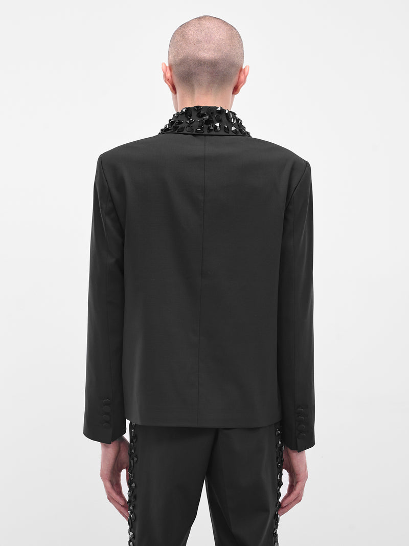 Swarovski Crystal Tailored Utility Jacket (BL44CR-AM44-BLACK-W-SWAROVSKI)