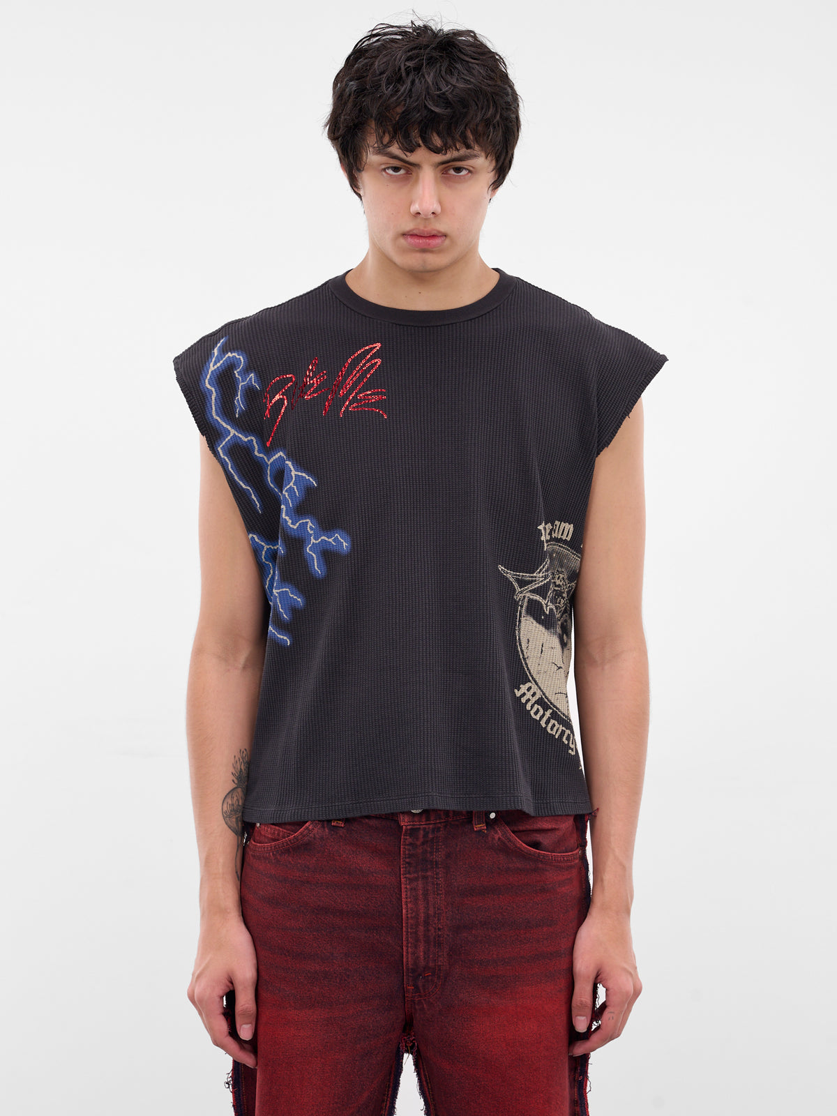 Black Bloody Rose Chopper Tank (BLOODY-ROSE-CHOPPER-BLACK)