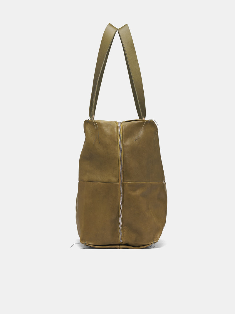 Green Horse Leather Box Bag (BQ34-CUAG-1-2-WOODBINE)