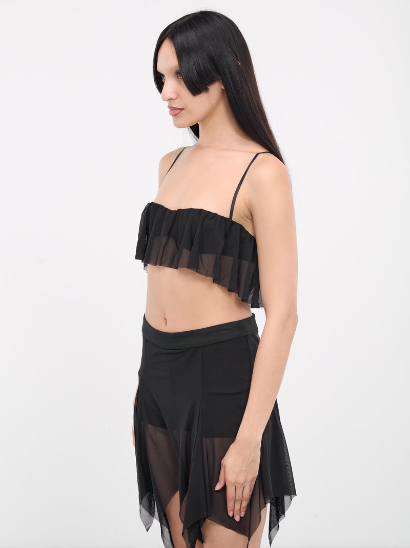 Draped Bra Top (BR-03BK-BLACK)