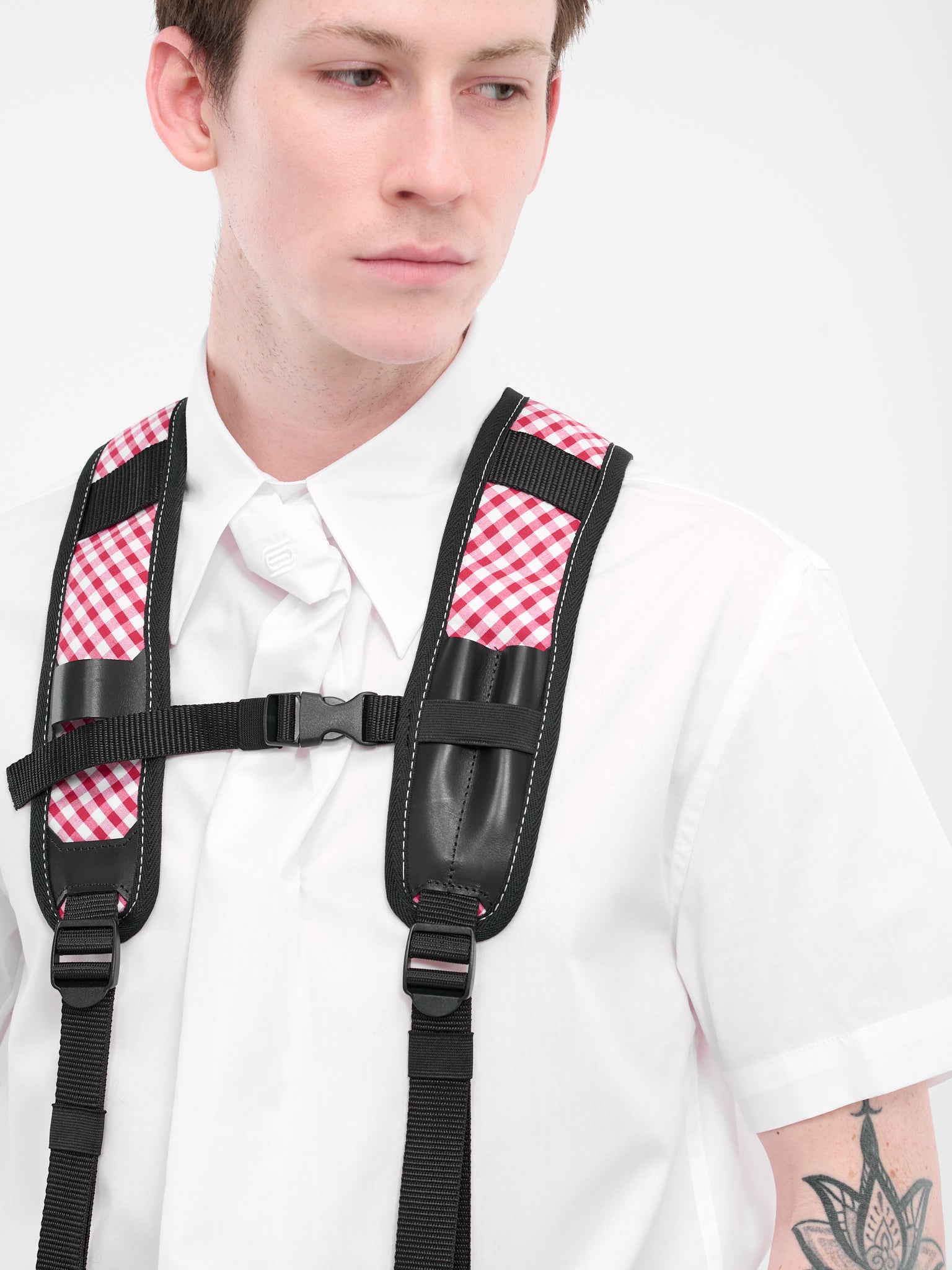 Gingham Braces (BR01-RED-GINGHAM)