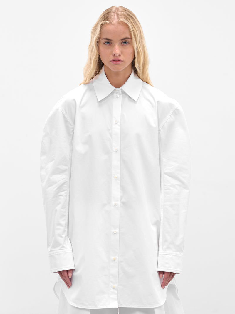 The White Ovalo Shirt Dress (DRW00686AW00648-WHITE)