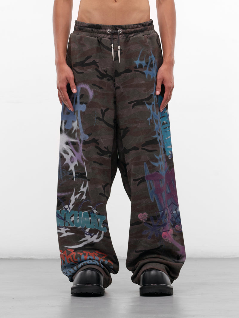 Camo Graffiti Graphics Sweatpants (BUPA0102-CAMOUFLAGE)