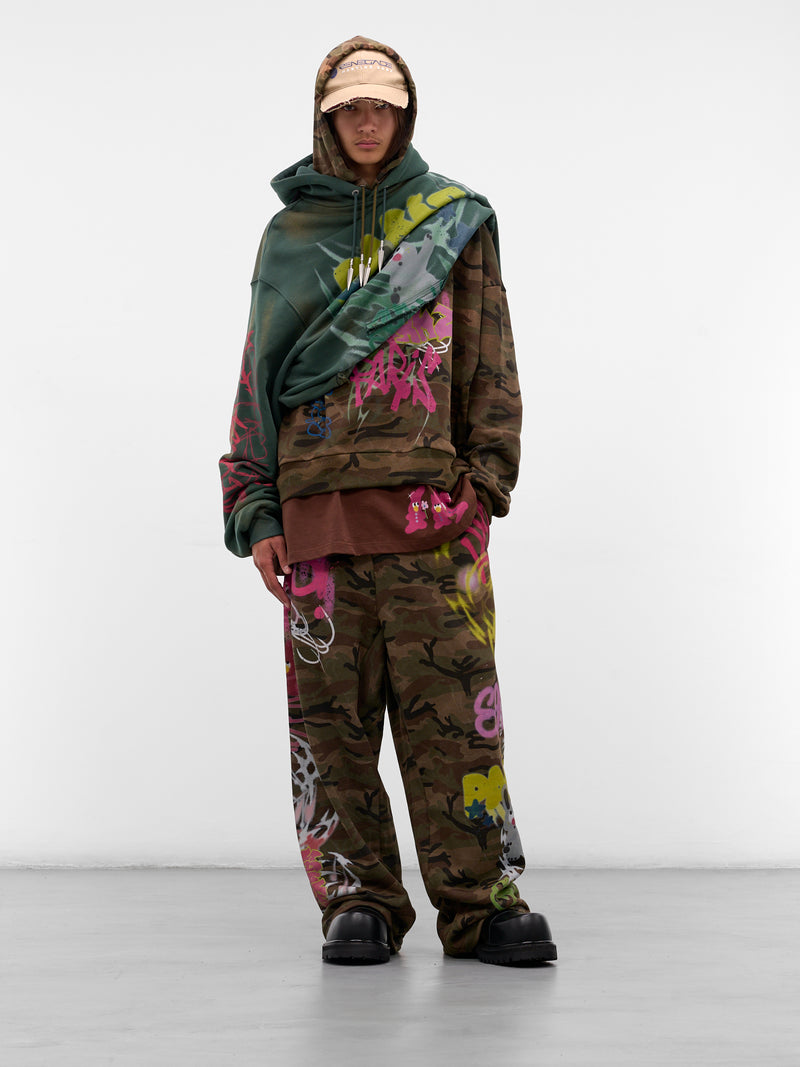 Camo Graffiti Graphics Sweatpants (BUPA0101-CAMOUFLAGE)