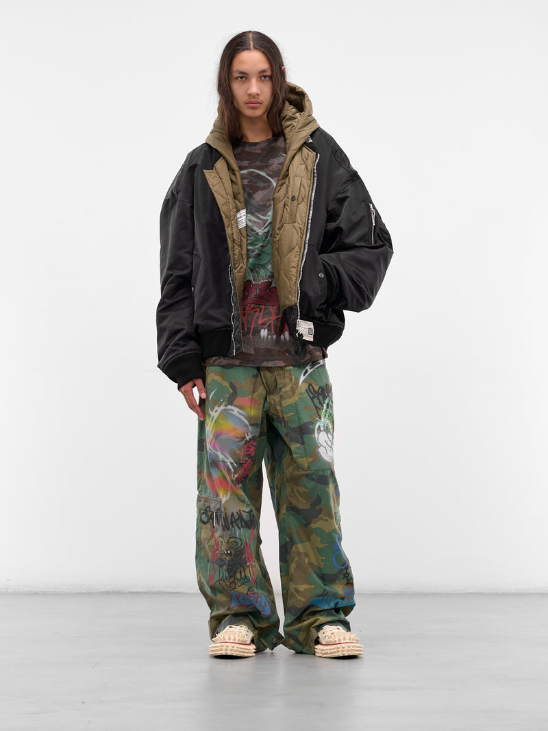 Camo Graffiti Print Tee (BUTS0102-CAMOUFLAGE)