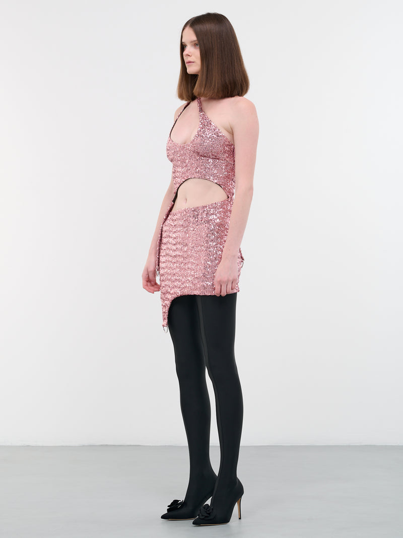 Sequin Dress (BWDB049-FAB001-3400-BEGONIA-PI)