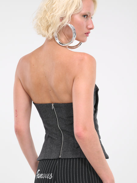 Mantle Wrap Corset Top (C01HS-GREY)