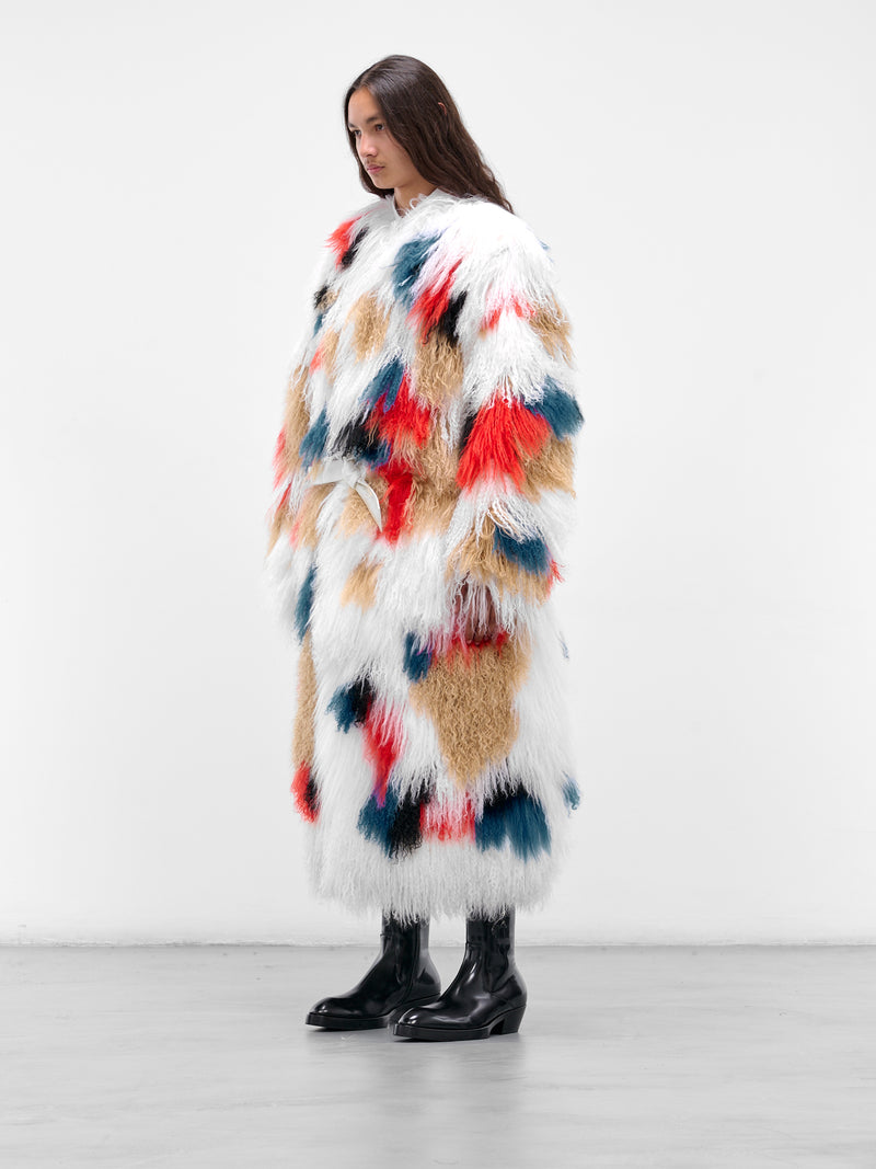 Multi-Color Reversible Mongolian Fur Coat (C034-K006-MULTICOLOR)