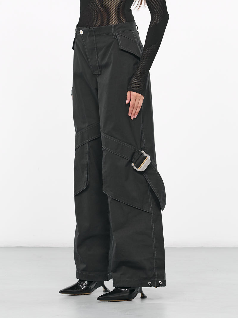Belted Pocket Pants (C2163-1000-BLACK)