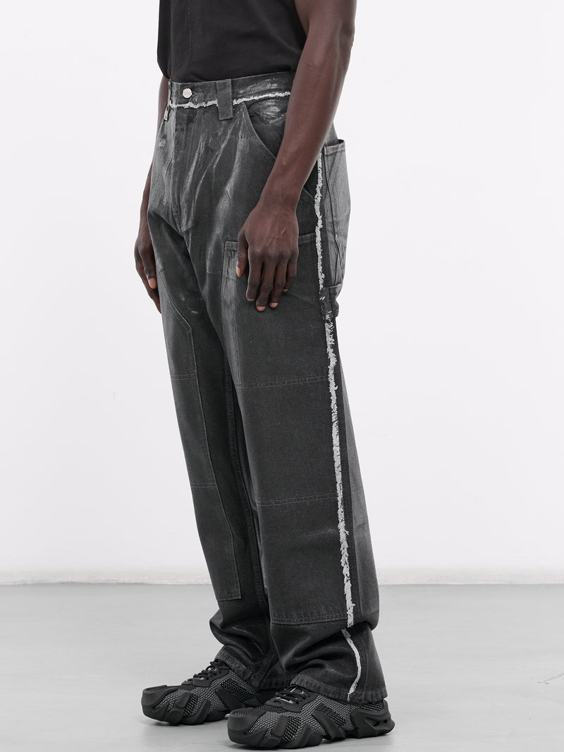 Laminated Carpenter's Jeans (C2195-1000-BLACK)