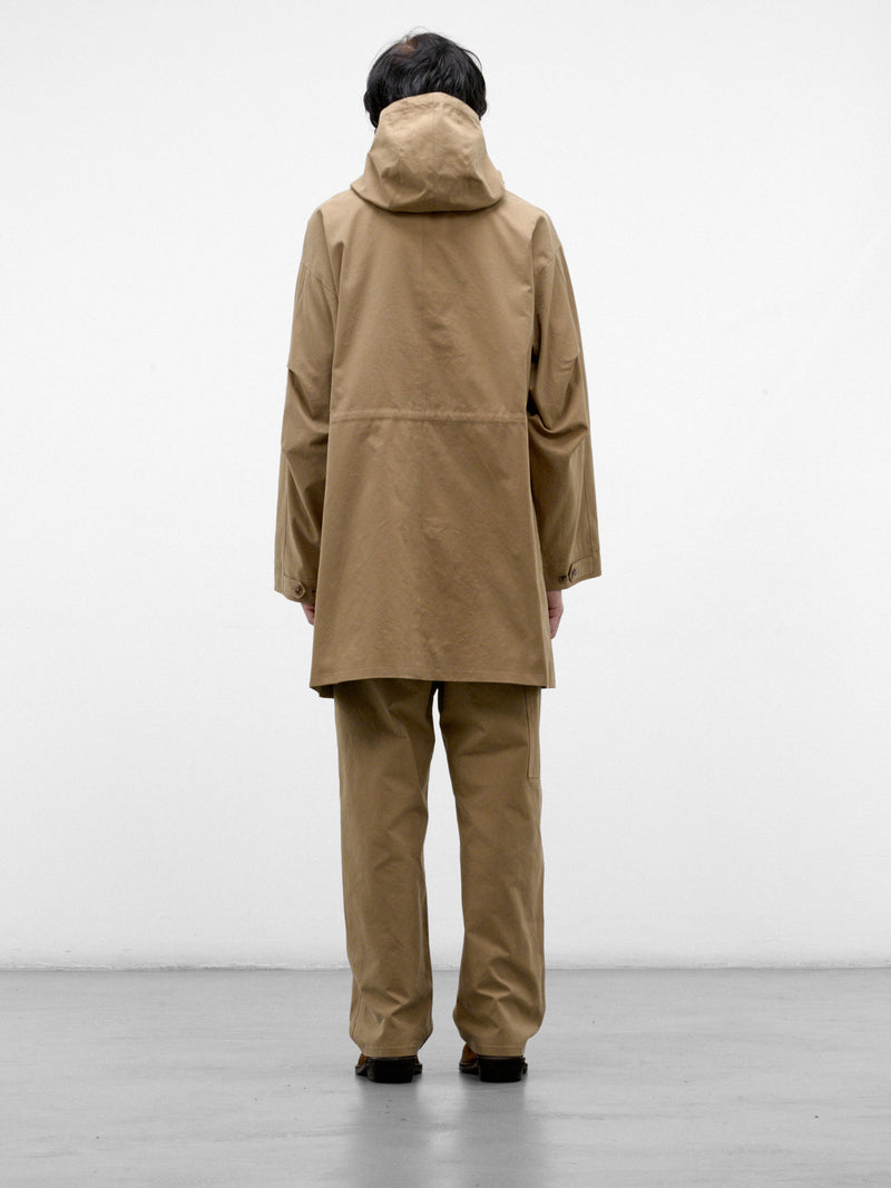 Beige Cotton Hooded Coat (C263F05C01-BEIGE)
