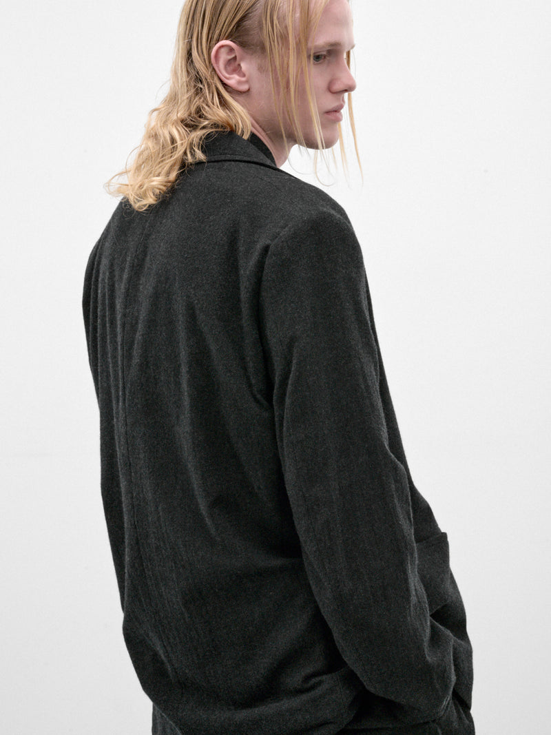 Dark Gray Wool Blazer (C263F06J01-DARK-GRAY)