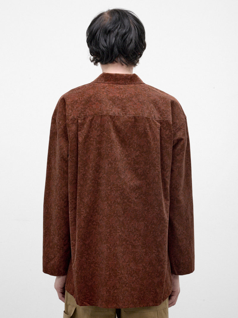 Terracotta Botanical Pullover Shirt (PC263F08B02-TERRACOTA)