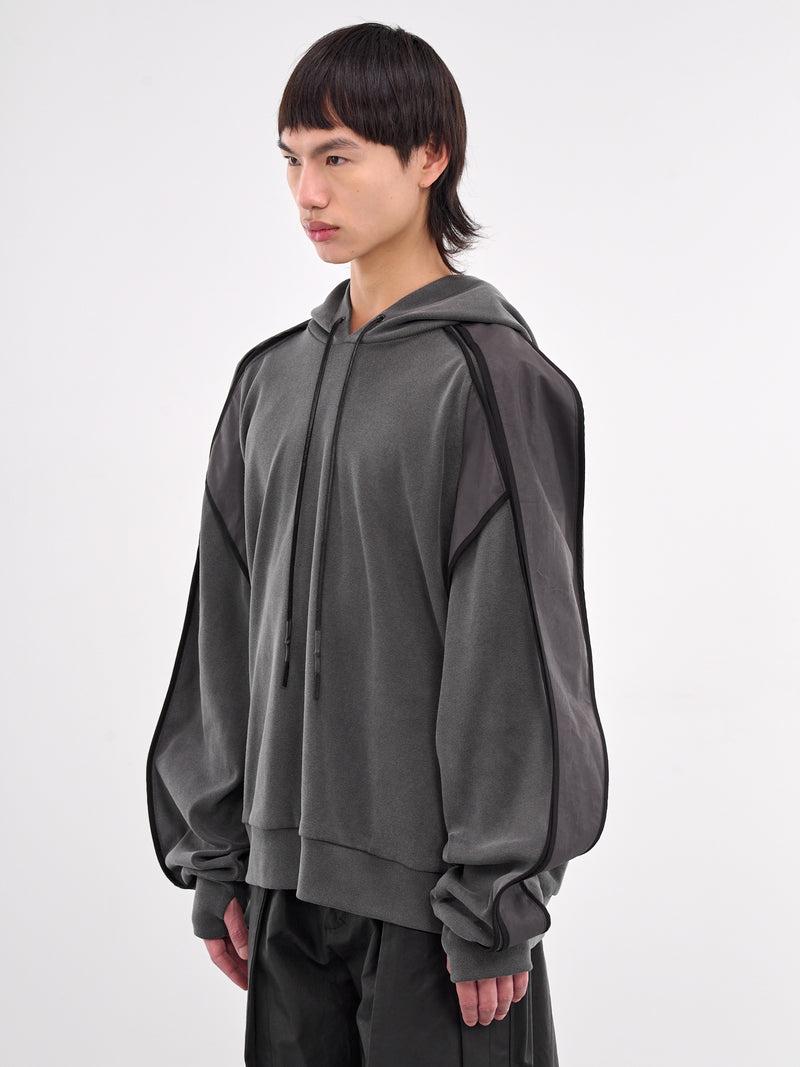 Horseshoe Crab Layered Hoodie (CA07HCT6CC-CHARCOAL)