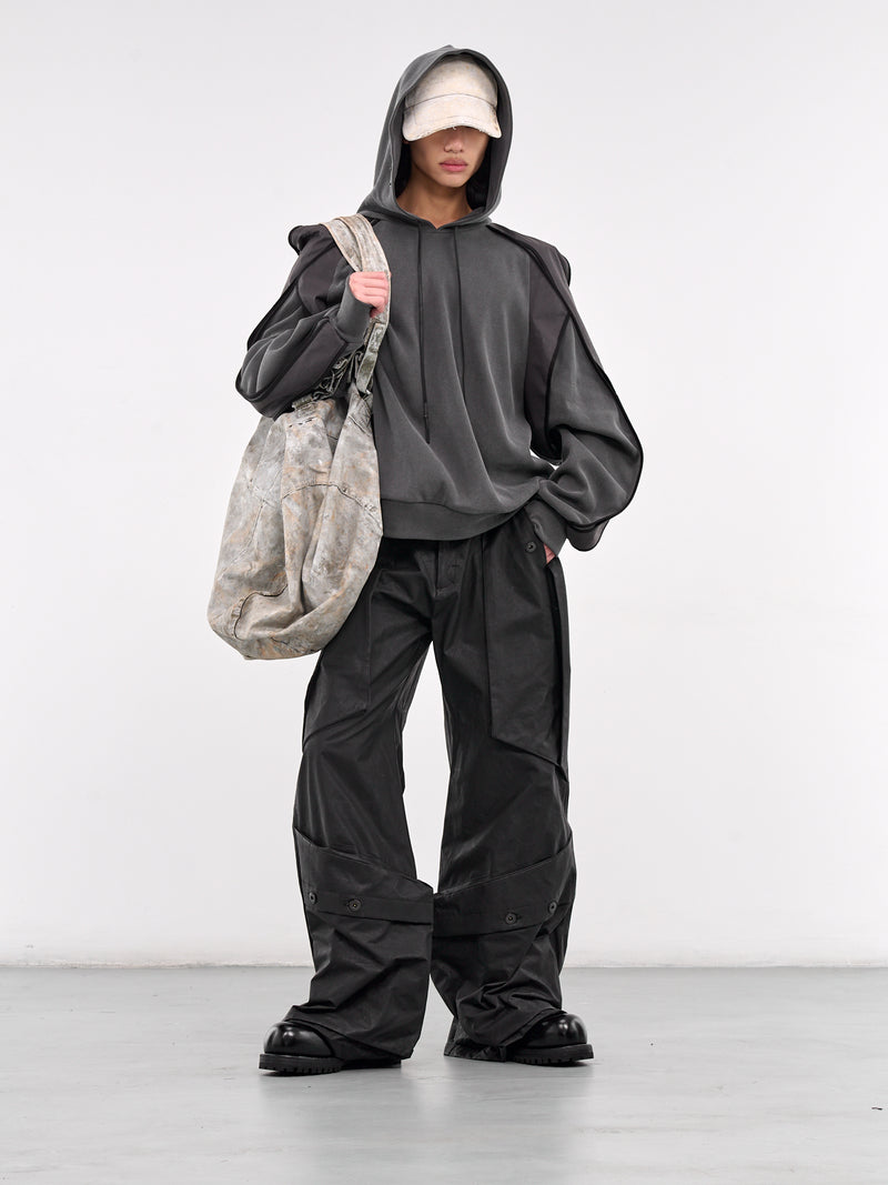 Horseshoe Crab Layered Hoodie (CA07HCT6CC-CHARCOAL)