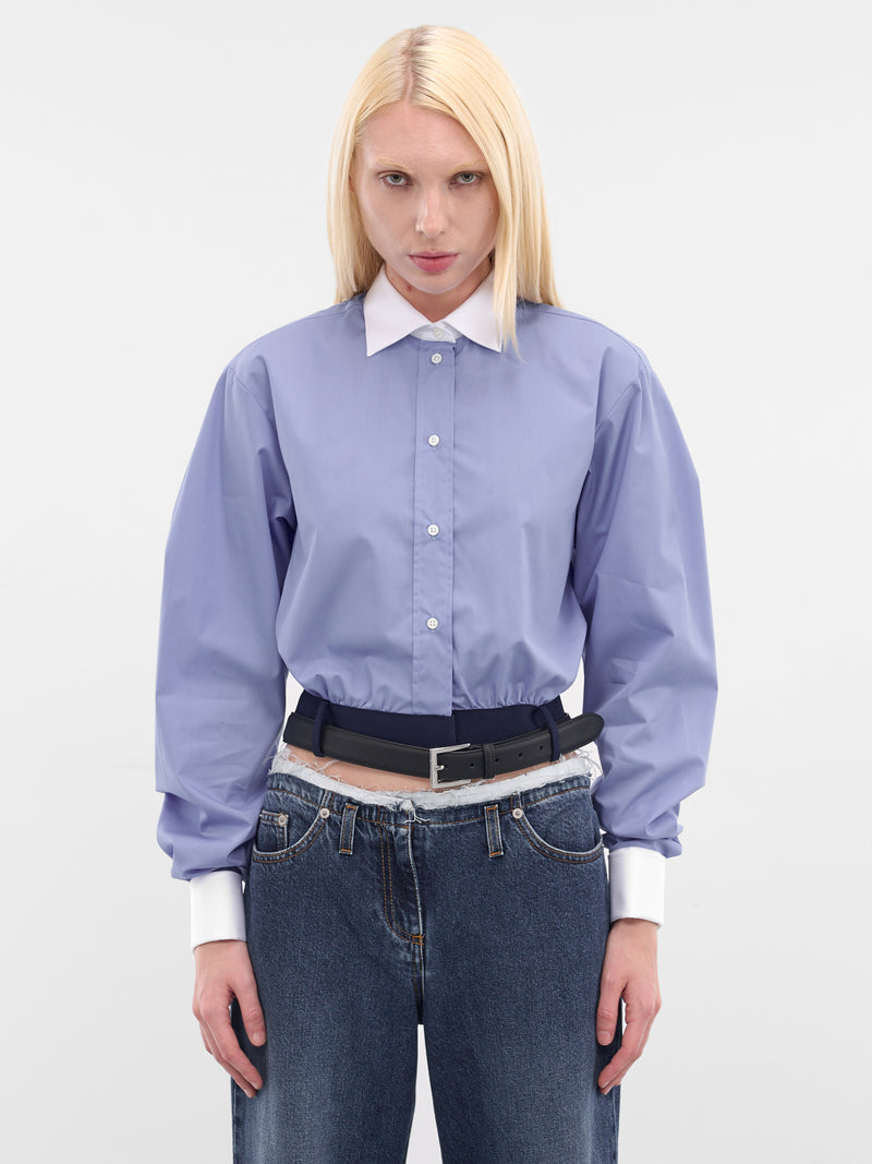 Cala Blue Cropped Belt Shirt (CALA-BLUE)
