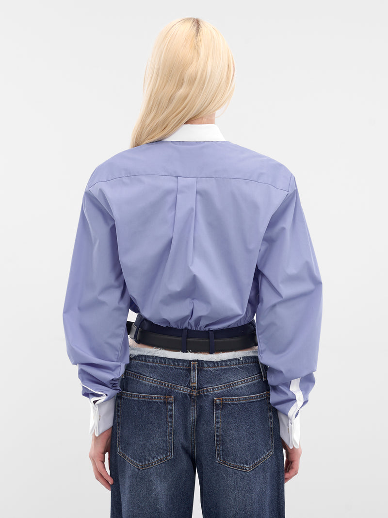Cala Blue Cropped Belt Shirt (CALA-BLUE)