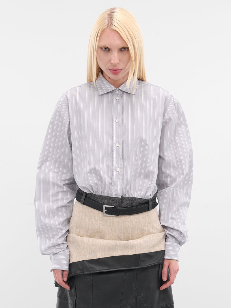 Cala Gray Cropped Belt Shirt (CALA-GREY)