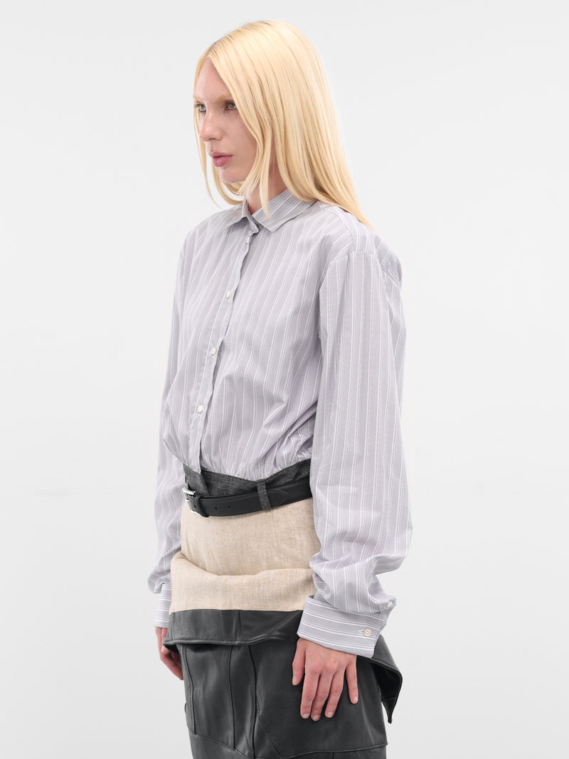 Cala Gray Cropped Belt Shirt (CALA-GREY)
