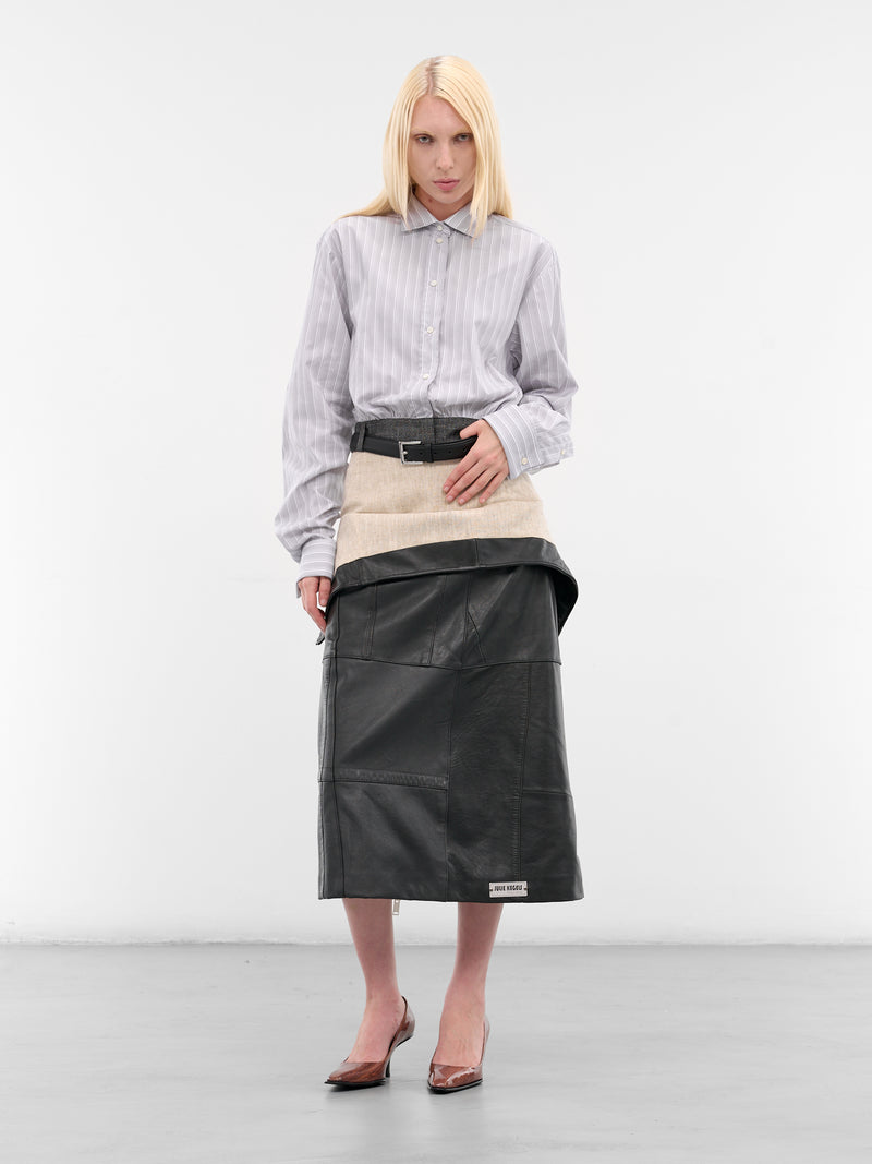 Cala Gray Cropped Belt Shirt (CALA-GREY)