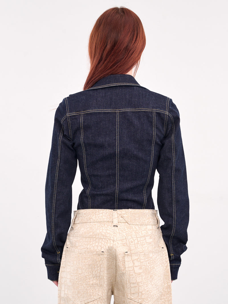 Camila Denim Bodysuit (CAMILA-INDIGO)