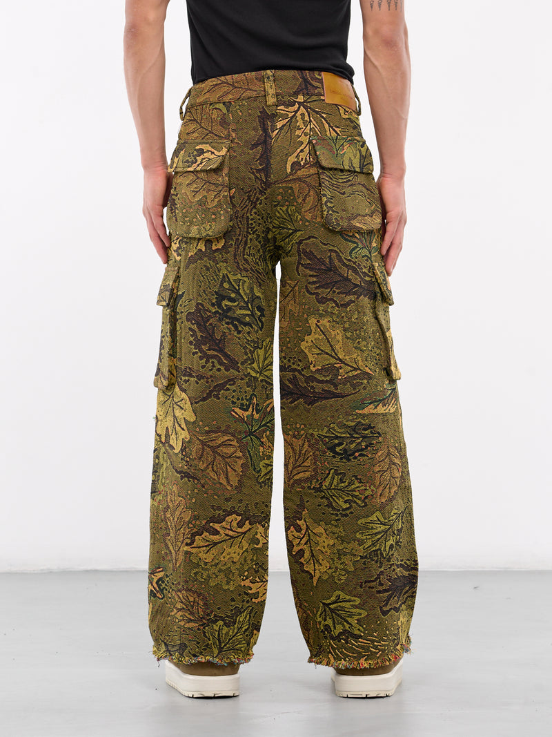 Jacquard Camouflage Knit Trousers (CAMOUFLAGE-JACQUARD-PANTS-GREE)